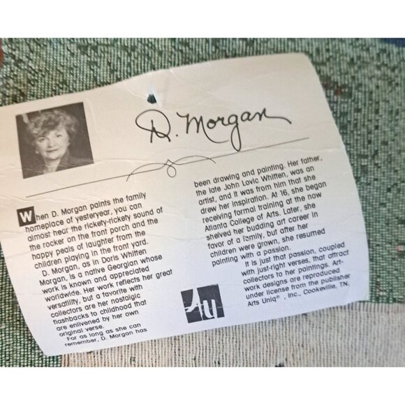 D Morgan Tapestry Wall Hanging Country Home Cottage Farmhouse Large 23x34 - Picture 2 of 6